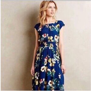 Maeve Floral Print Evaline Dress